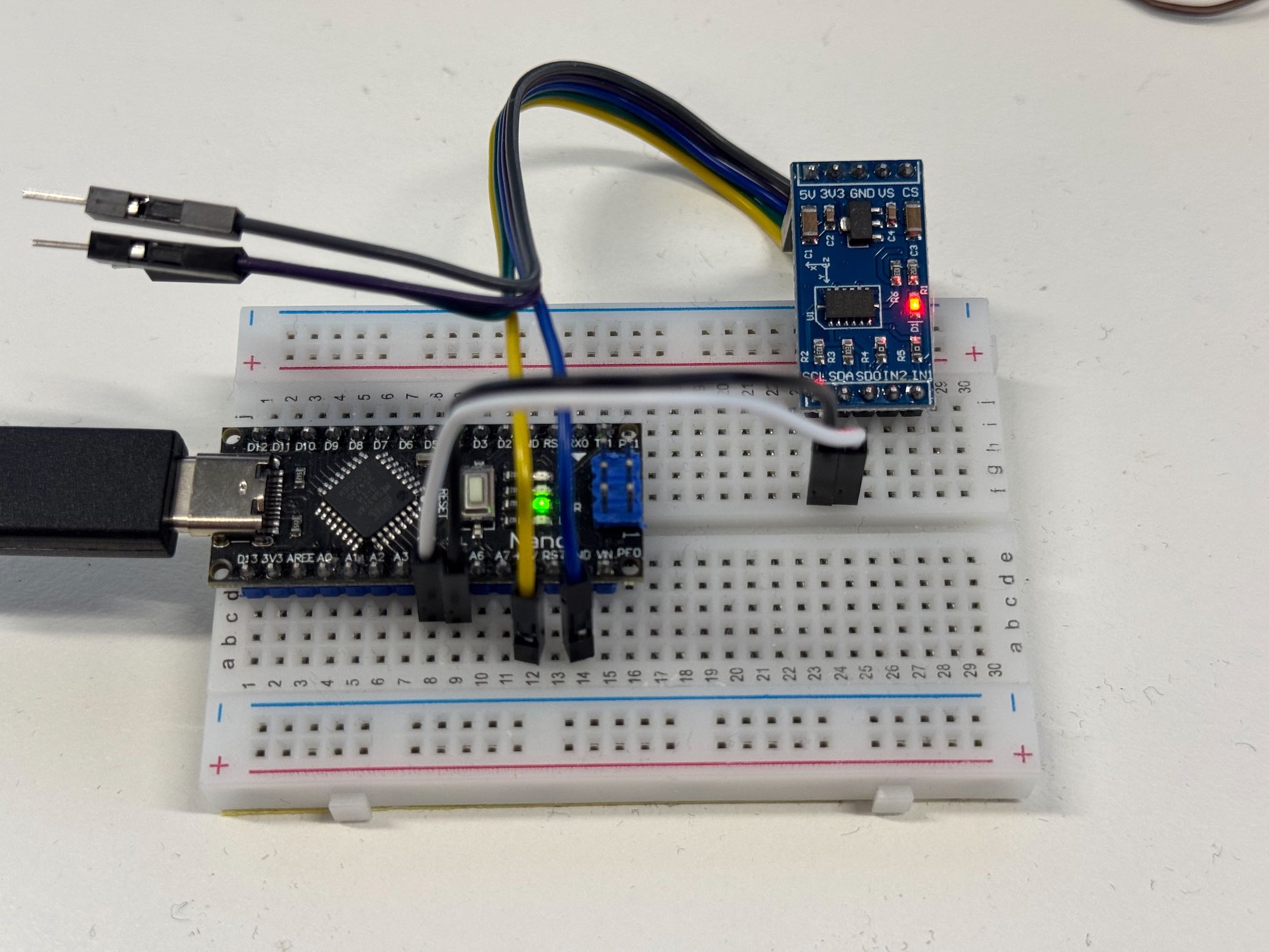 ADXL345 Breadboard